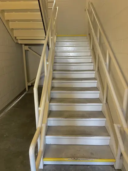 Stair and exterior pressure washing — photo P140