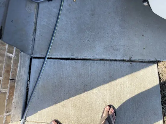Stair and exterior pressure washing — photo P145