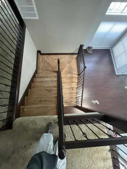 Stair and flooring updates — photo P425