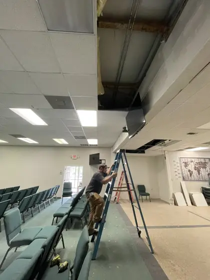 Ceiling and interior finish work — photo P467