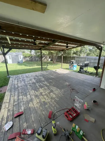 Deck refinishing — photo P504