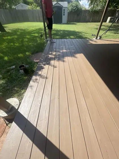 Deck refinishing